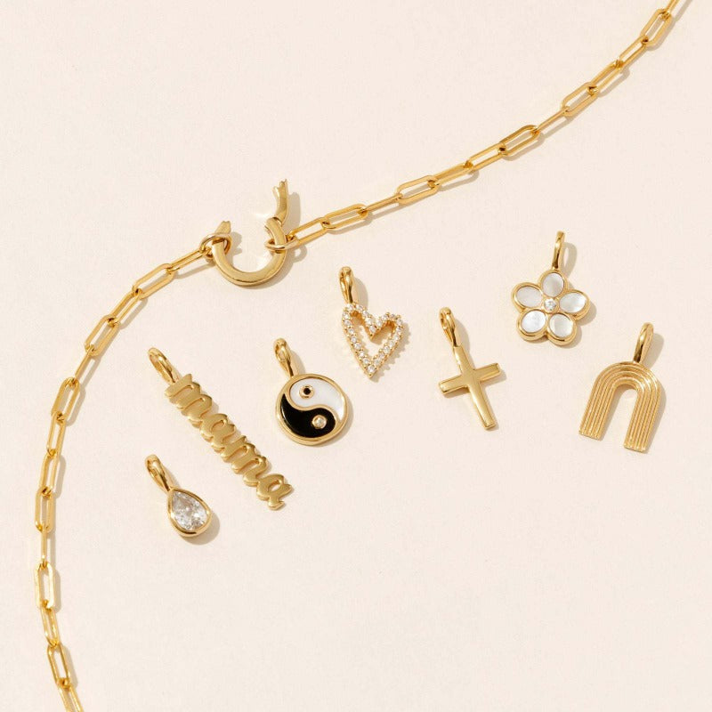 Wholesale Boots Cowboy Hat Cross Butterfly Heart Retro Style Letter Necklace Pendant
